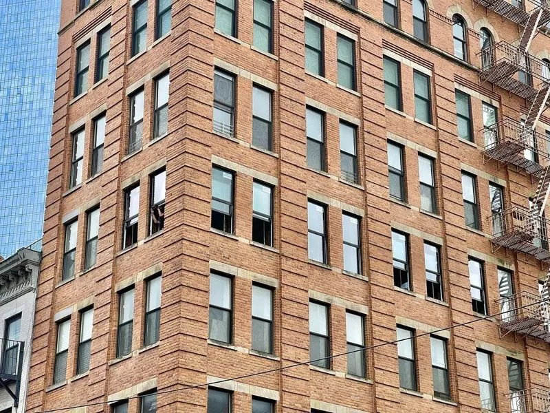 Window installation on NYC residential building